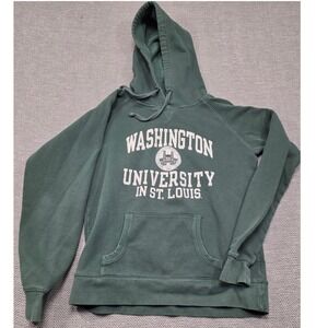 Champion Washington University In St Louis Hoodie Men Medium Green Sport Stretch